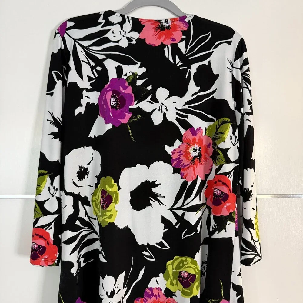Joseph Ribkoff Floral Print Top - Picture 3 of 4
